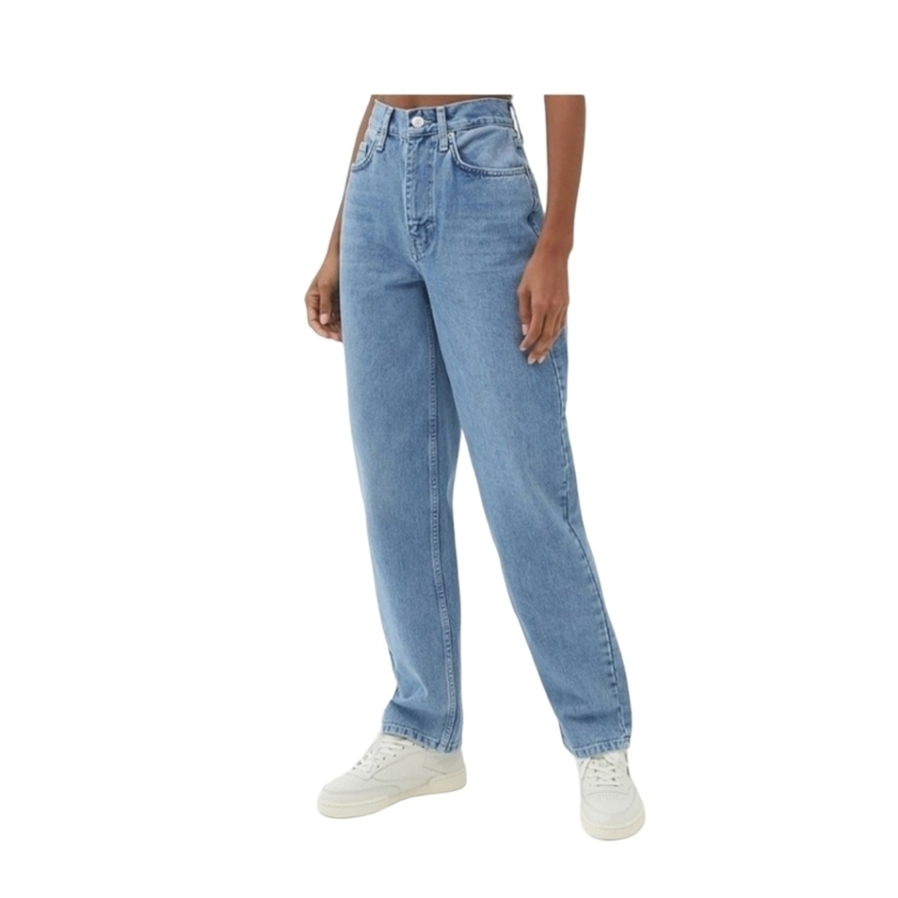 Urban Outfitters Bdg Jeans Womens 26 Blue High-Rise Baggy Festival Boho Wide Leg